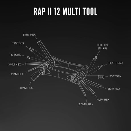 Lezyne Rap II Multi-Tool Kit - Wolfis