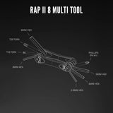 Lezyne Rap II Multi-Tool Kit - Wolfis