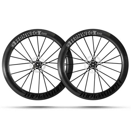 Lightweight Fernweg 63 Evo Tubeless Ready Disc Brake Schwarz Edition Set Shimano - Wolfis
