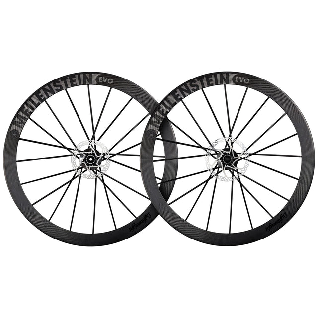 Lightweight Meilenstein 24 Evo Tubeless Ready Disc Brake Schwarz Edition Set Shimano - Wolfis