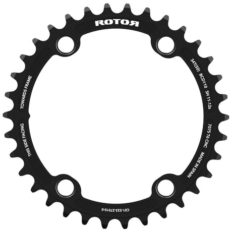 Rotor Round Ring BCD 110x4 44T(56&58) 11-12Speed Inner Chainring - Wolfis