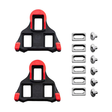Shimano SM-SH10 SPD SL-Cleats, Fixed, Red - Wolfis
