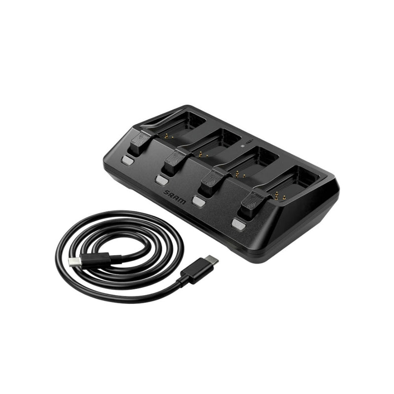 SRAM AXS Battery Base Charger 4-Ports (Incuding USB-C CORD) - Wolfis